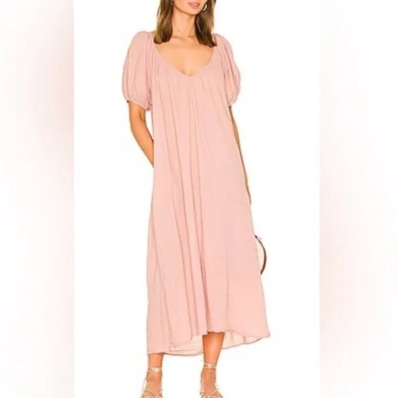 9seed Dresses & Skirts - Sand Hill Cove Midi Dress in French Rose in Sz Small
